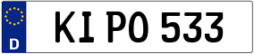 Trailer License Plate